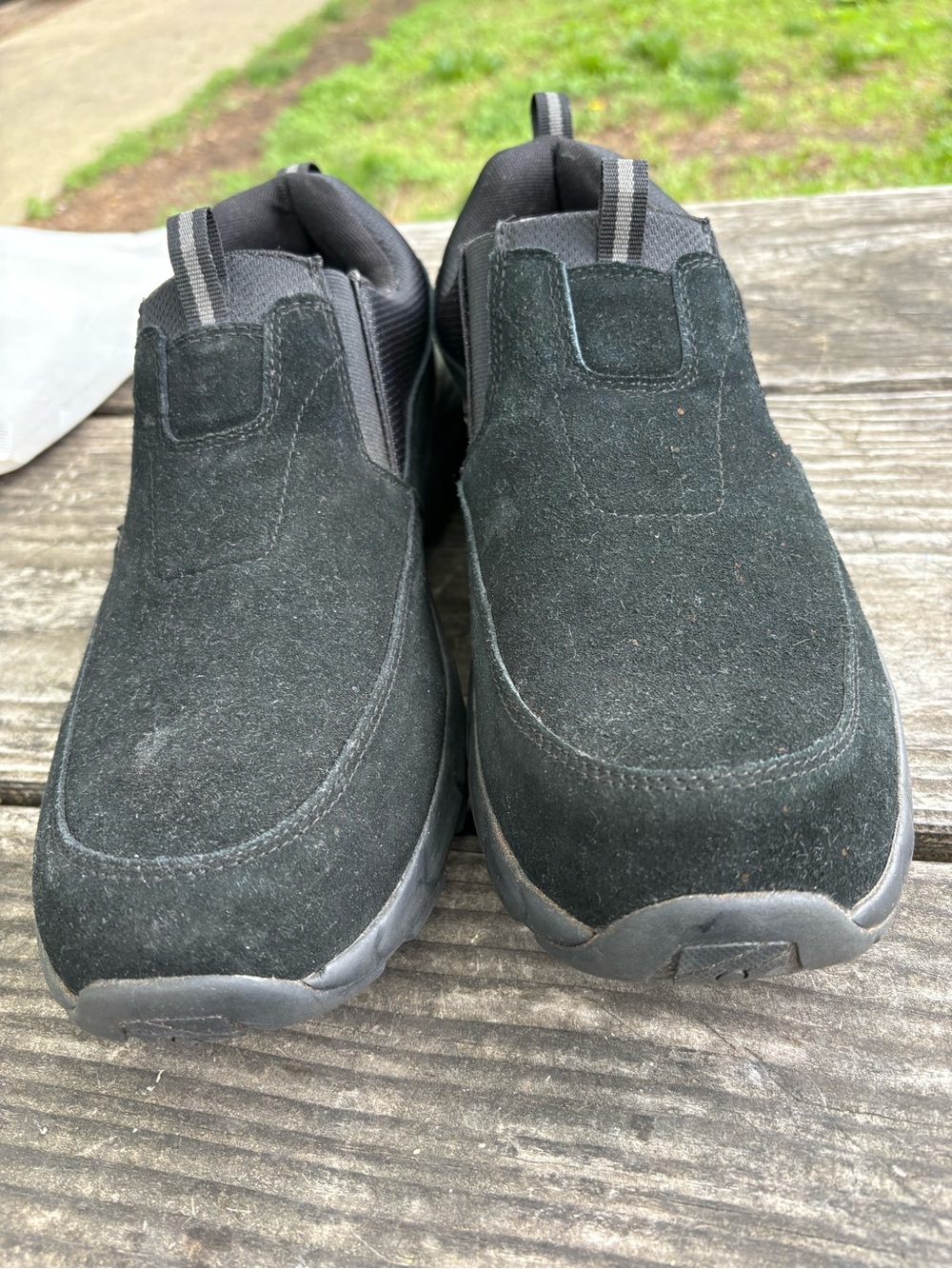 & Other Stories Black Suede Slip-On Loafers
